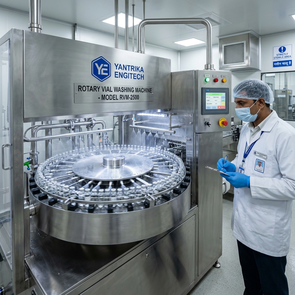 Rotary Vial Washing Machine